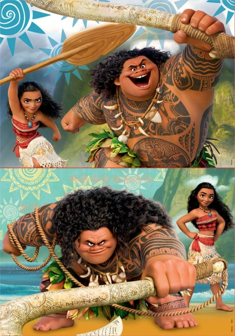 Puzzle Disney Vaiana l'Audacieuse 2 x 48 pièces