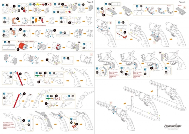 METAL EARTH Puzzle 3D Far West : Revolver