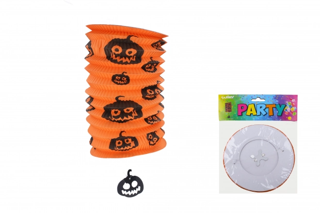 Lampion cylindre 15 cm - Citrouille