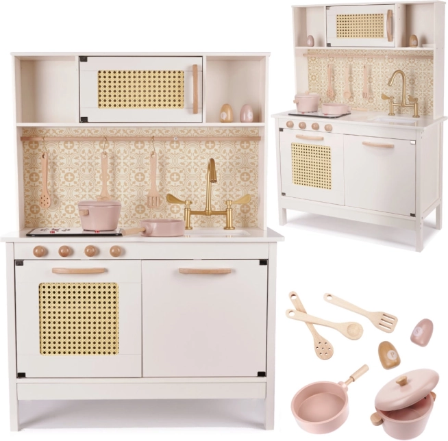 cuisine en bois pour enfants Retro avec accessoires