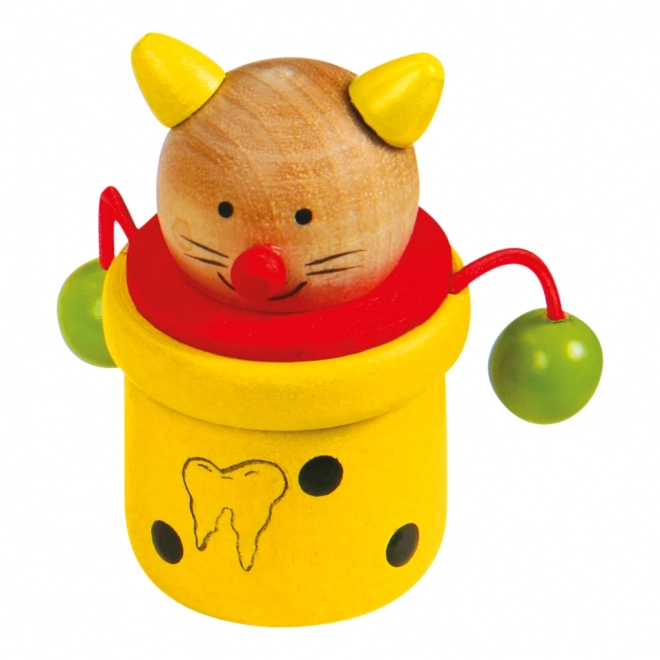 Boîtes en bois pour dents d'animaux 4 pcs