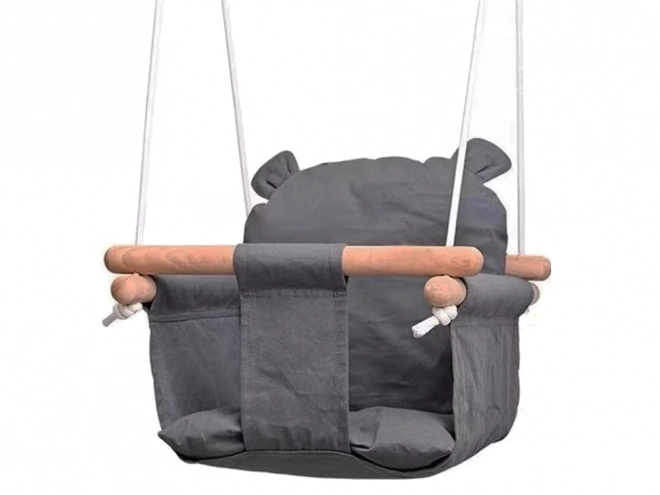 Balançoire pour enfants avec siège en bois