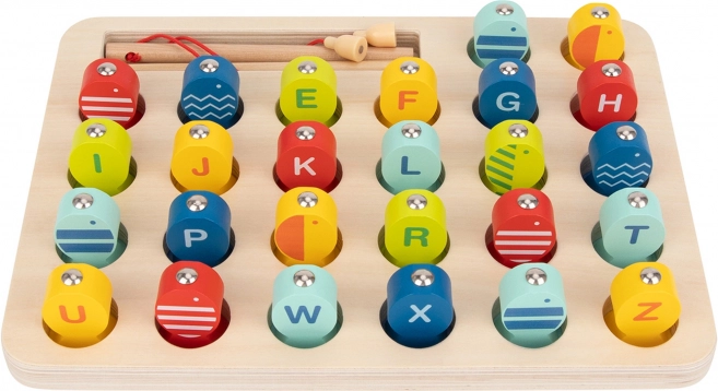Jeu de pêche en bois Apprentissage des lettres Tooky Toy