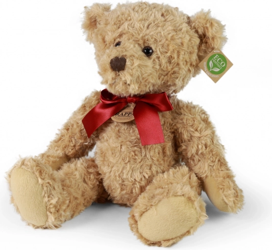 Ours en peluche rétro assis 28 cm éco-responsable