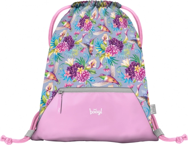 BAAGL SET 3 Airy Colibri: sac à dos, trousse, sac