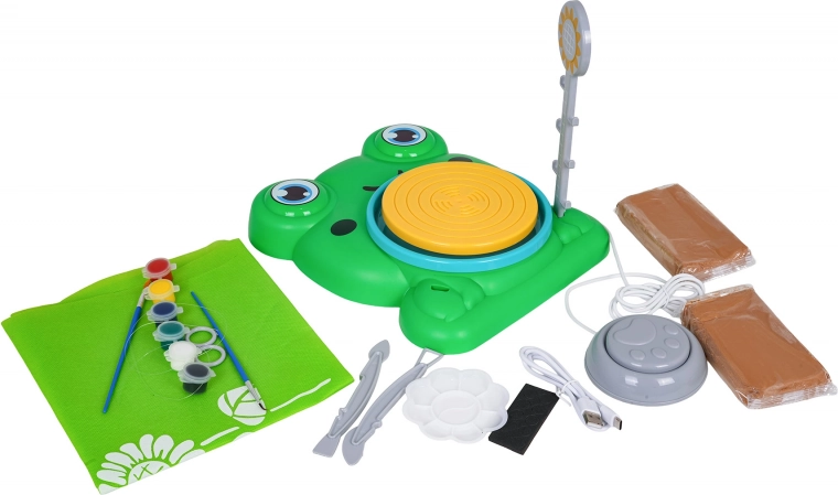 Design ludique de grenouille et équipement complet