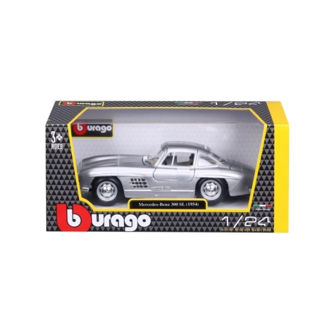 Bburago 1:24 Mercedes Benz 300SL argent 18-22023