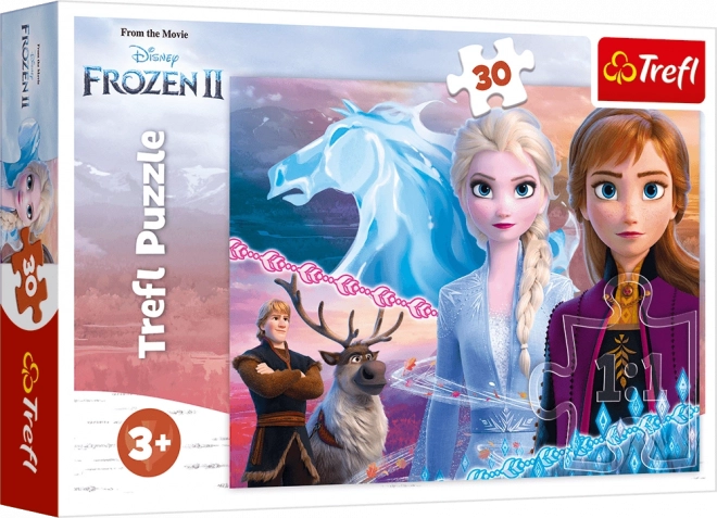 Puzzle 30 pièces - Le courage des sœurs - Disney La Reine des neiges 2