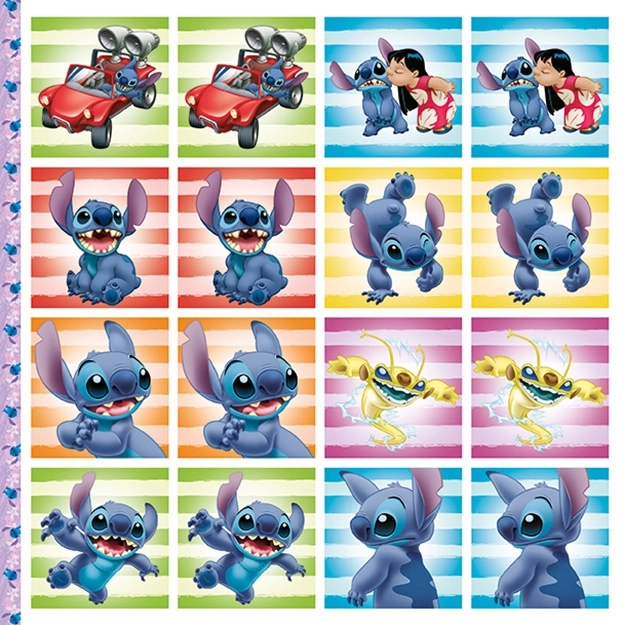 Pexeso dans le cahier Lilo & Stitch