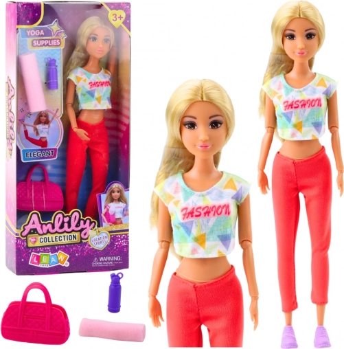 Poupée Anlily avec accessoires de yoga