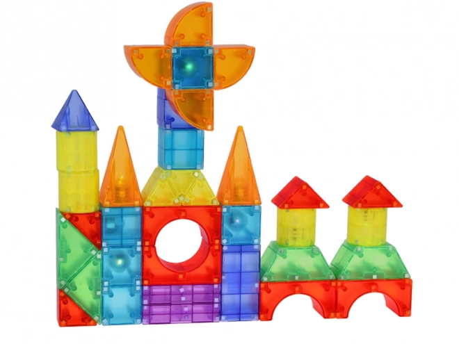 Blocs magnétiques 3D Blocs magnétiques lumineux 64 pièces ZA5240