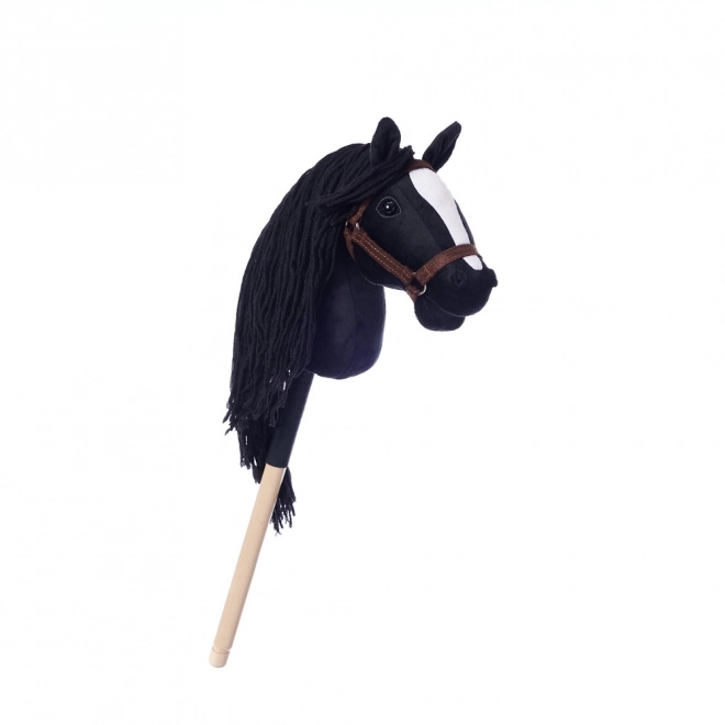 HOPPIHORSE cheval sur bâton hobby horse taille A4 noir