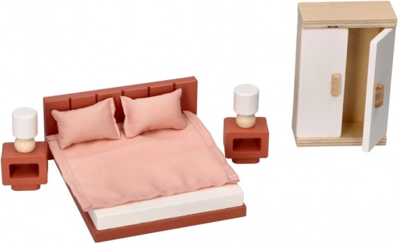 Meubles pour maison de poupée - chambre à coucher
