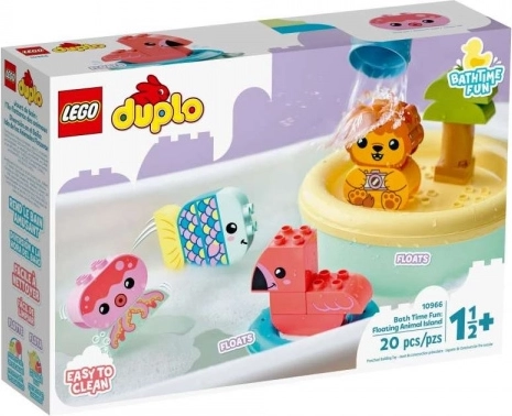 Lego Duplo amusement dans le bain : île flottante avec animaux