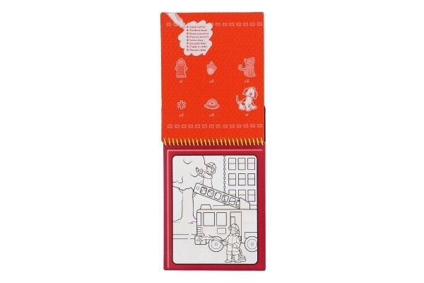 Coloriage magique à l'eau moyens de transport avec stylo magique sur carte 15x25x4cm