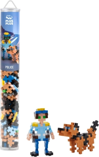 Plus-Plus jeu de construction Police en tube (100 pcs)
