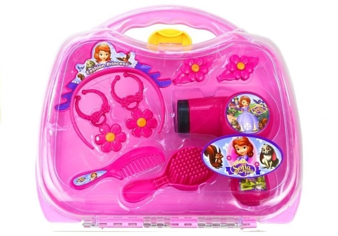 Ensemble de boucles d'oreilles de Princesse dans une valise