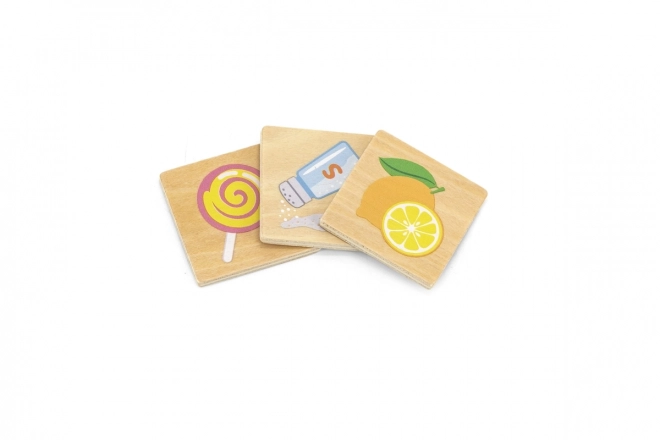 Jeu éducatif VIGA puzzle en bois pour apprendre les sens