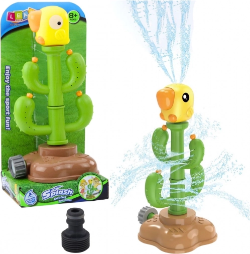 Jouet d’eau cactus avec perroquet rotatif 360° vert