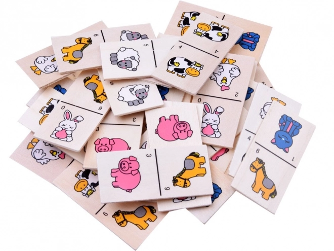 Puzzle Domino animaux colorés