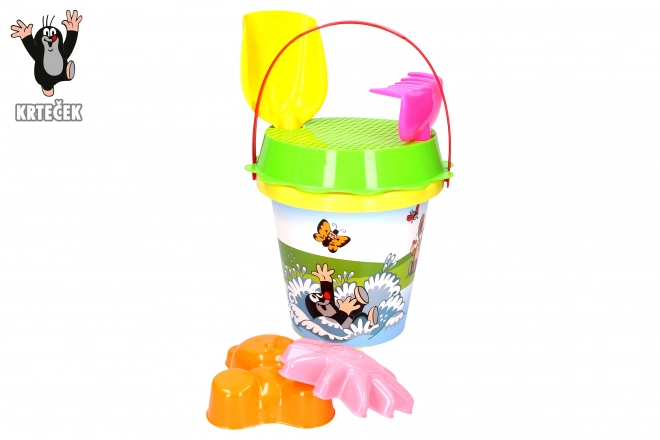 Set de sable Krtek 1,5 L jaune