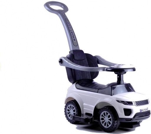 Draisienne enfant avec tige de guidage Sport Car blanche
