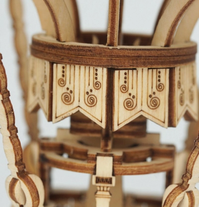 Ballon à air chaud - Modèle en bois 3D