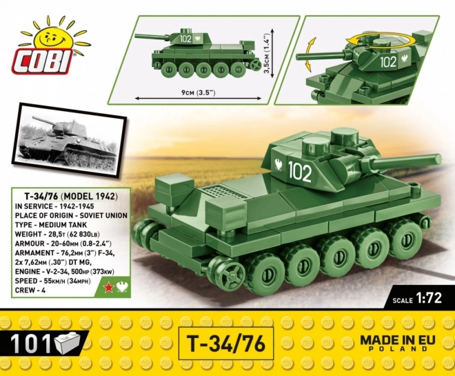 Jeu de construction du char T-34/76