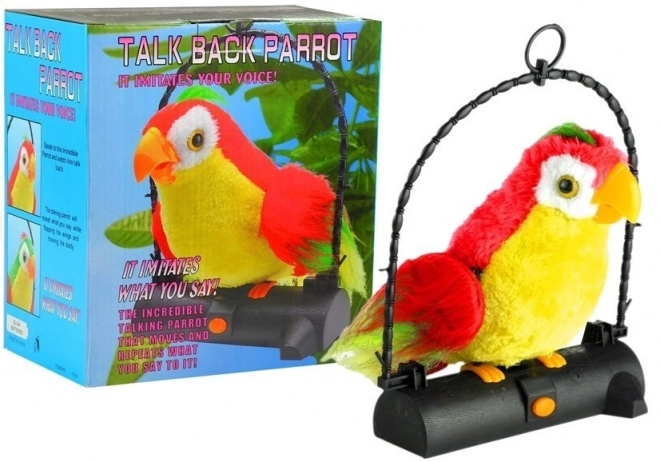 Perroquet Pleciuga Oiseau répète les mots rouge