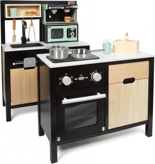 Small Foot cuisine pour enfants au design industriel avec îlot de cuisine