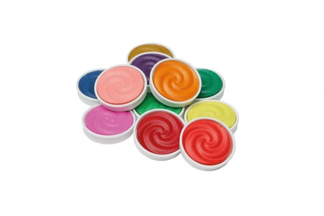 Peintures à l'eau avec palette et pinceaux pour enfants