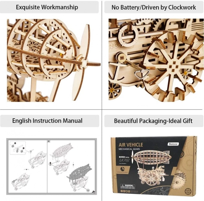 Dirigeable - Kit de construction en bois 3D