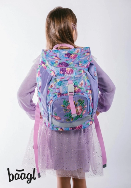 BAAGL SET 3 Airy Colibri: sac à dos, trousse, sac