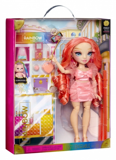 Rainbow High New Friends Poupée de mode - Pinkly Paige Pink