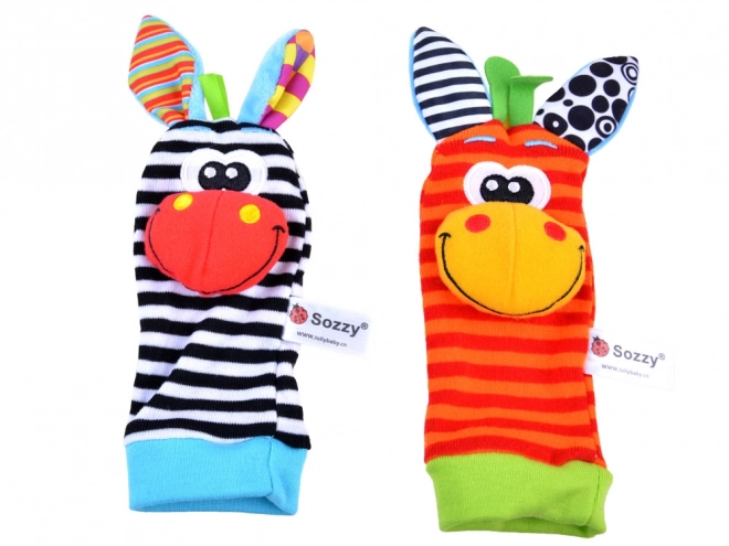 Chaussettes + hochets ensemble de 4 pcs ZA4006