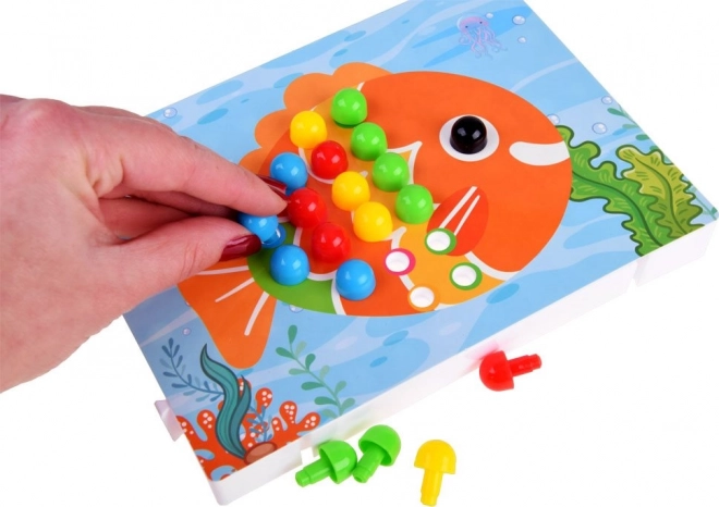 Puzzle éducatif mosaïque colorée pour enfants