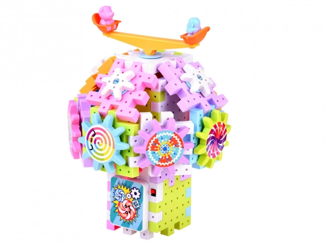 Blocs colorés mobiles Wafle 165 pièces