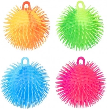 Balle antistress en silicone poilu 15 cm