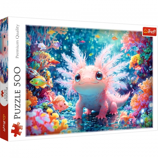 Puzzle 500 pièces – axolotl Trefl