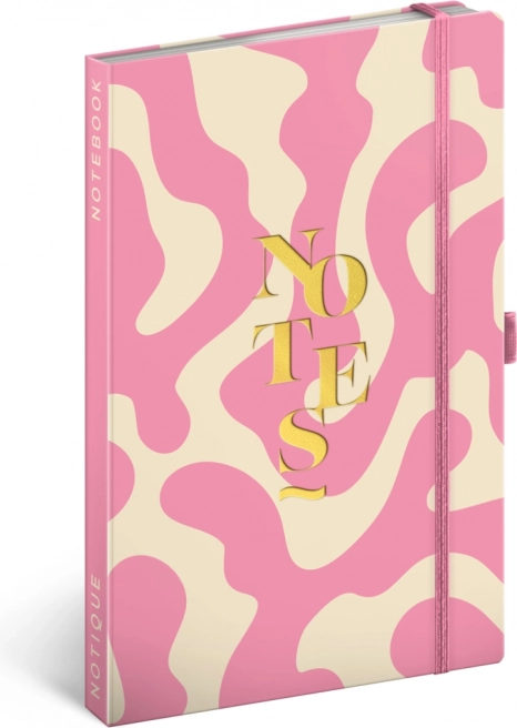 Carnet NOTIQUE rose 13 × 21 cm