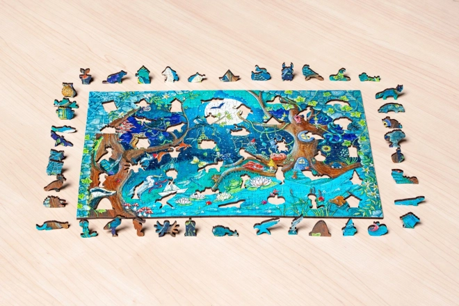 Puzzle en bois forêt magique 500 pièces