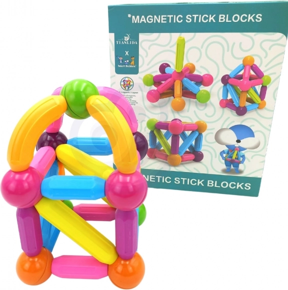Woopie jeux de construction magn9tiques éducatifs grands 28 pcs