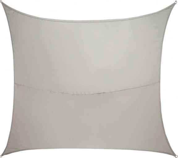 Bâche d'ombrage de jardin LUARO grise 4x3m