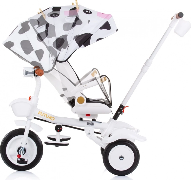 CHIPOLINO Tricycle avec toit Futuro 2-en-1 Cow