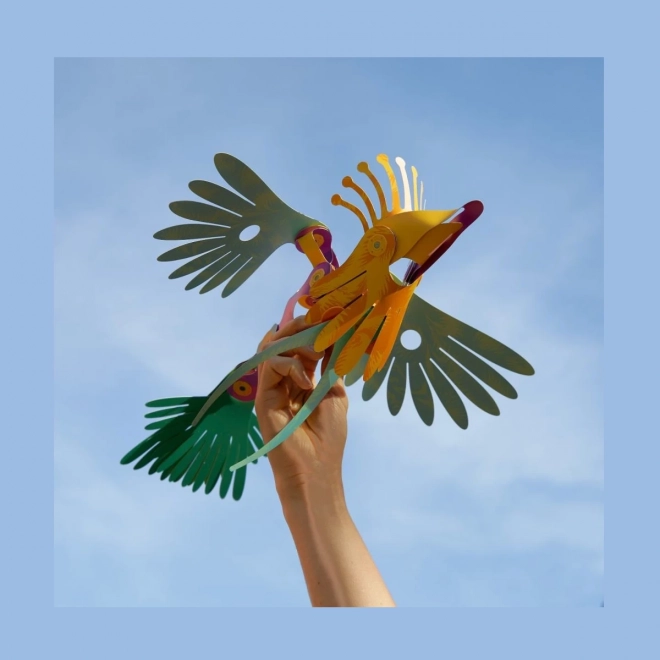 Jeux de construction magnétiques Clixo - Oiseaux tropicaux - 22 pièces