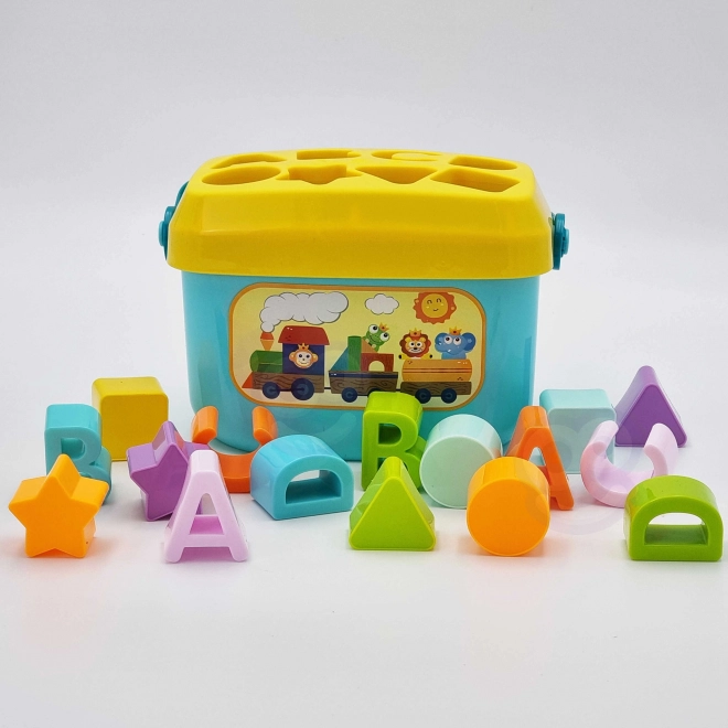 Woopie tri d'enfants et valisette avec apprentissage de l'alphabet et des formes
