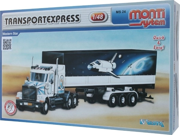 Kit Monti System MS 24 Transport Expres Western star 1:48 dans boîte 32x20x7,5cm