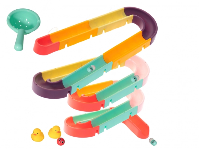 Toboggan coloré pour baignoire pour petits canards