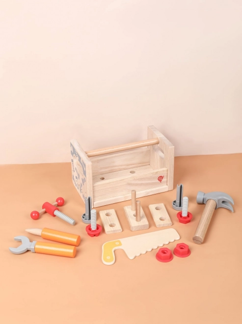 Lucy & Leo Grand charpentier - ensemble en bois d'outils avec établi