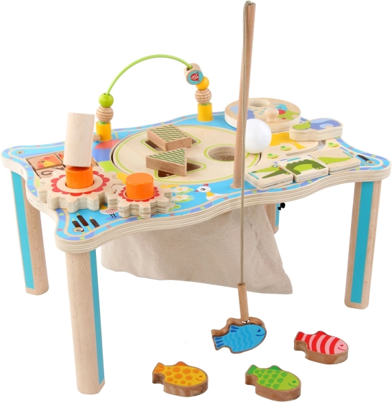 table d’activité multifonction en bois LUCY & LEO expédition dans la jungle
